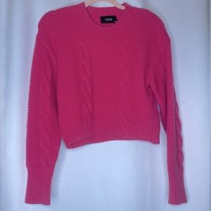 Hot Pink Chunky Knit Sweater